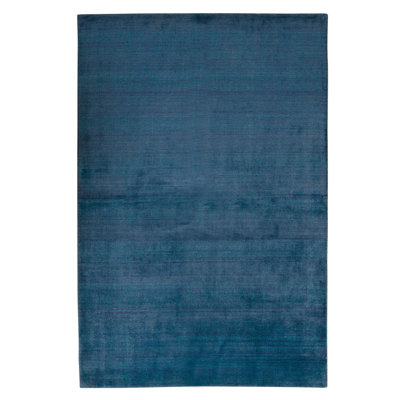 Hand Knotted Area Rug in Blue