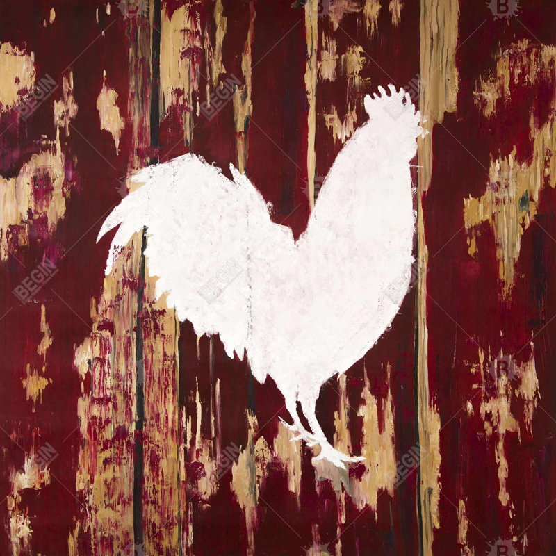 " Rooster Silhouette "