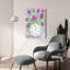 «Polka Dot Mauve» par Estelle Grengs, art mural en verre acrylique, 16 po x 24 po-214990532