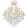 24 - Light Crystal Dimmable Tiered Chandelier