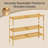 Bamboo Shoe Rack For Closet, Stackable Shoe Oragnizer-2119804732-2119804733
