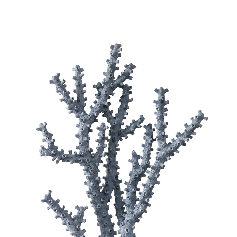 2 Piece Blue Coral Figurine / Sculpture Set