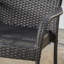 Chaise grise empilable en osier 4 pièces-885271996