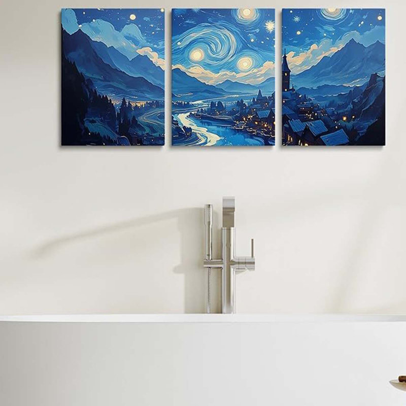 3 Piece Wrapped Canvas Wall Art