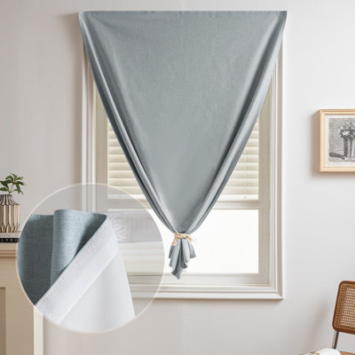 Rideaux occultants autocollants sans perçage, en polyester, pour une intimité instantanée. Faciles à installer, ils sont parfaits pour la chambre, les résidences étudiantes, les véhicules récréatifs et les voyages.
