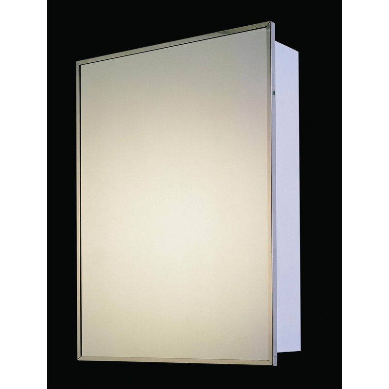 Scottville Residential Medicine Cabinet, 36" H x 16" W x 4" D, Surface Mounted, Polished Edge Mirror