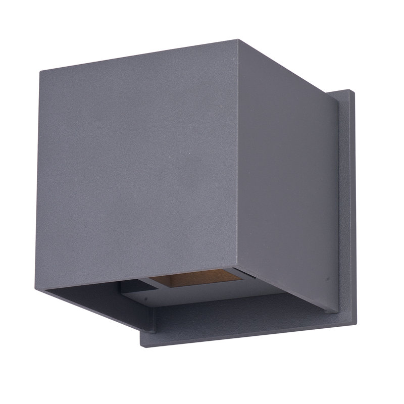 Azral Aluminium LED Flush Mounted Sconce, Bronze
