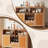 Casi 51" L Engineered Wood Bar Cabinet with Rattan Doors-523268991
