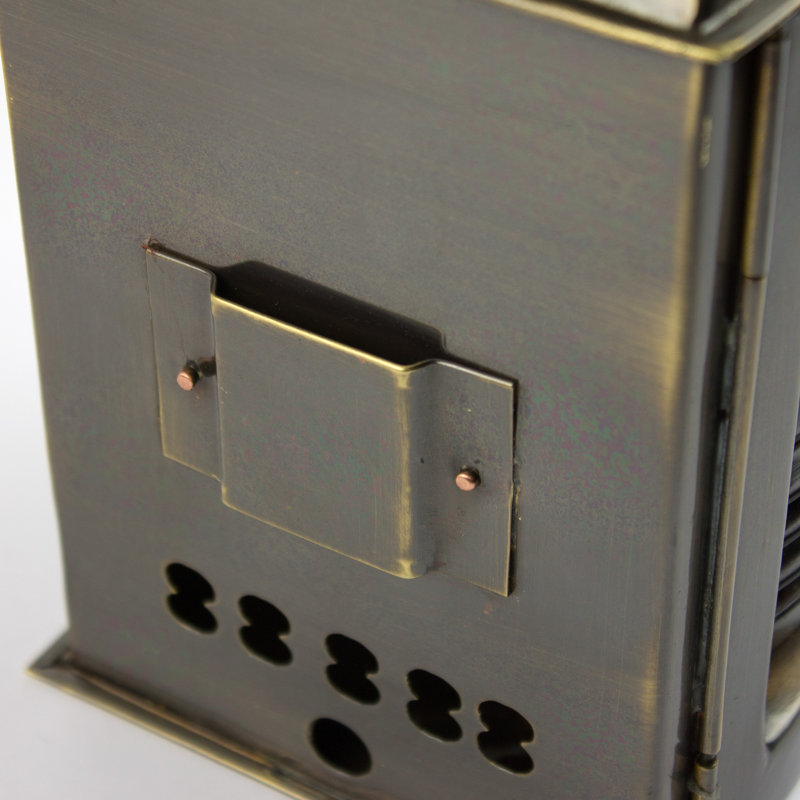 Metal Wall Lantern with Candle Included