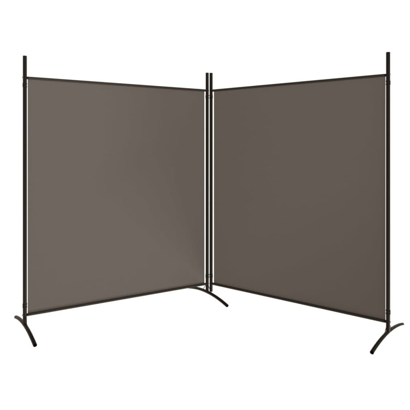 Cloison pliante H 70,9 po Rekesha, 2, H 70,9 po x l 137 po, Anthracite
