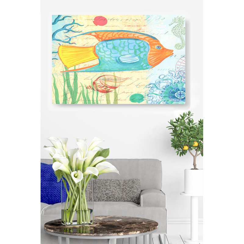 Coquillage coloré otarie, créatures marines, collage, animaux, H 16 po x l 24 po x P 1,5 po
