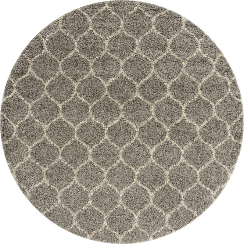 Geometric Indoor Rug, Round 10'