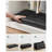 30 Inches Folding Storage Ottoman Bench With Flipping Lid, Storage Chest Footstool, Faux Leather-2010356305