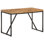 Emmeline Solid Wood Top Metal Base Dining Table