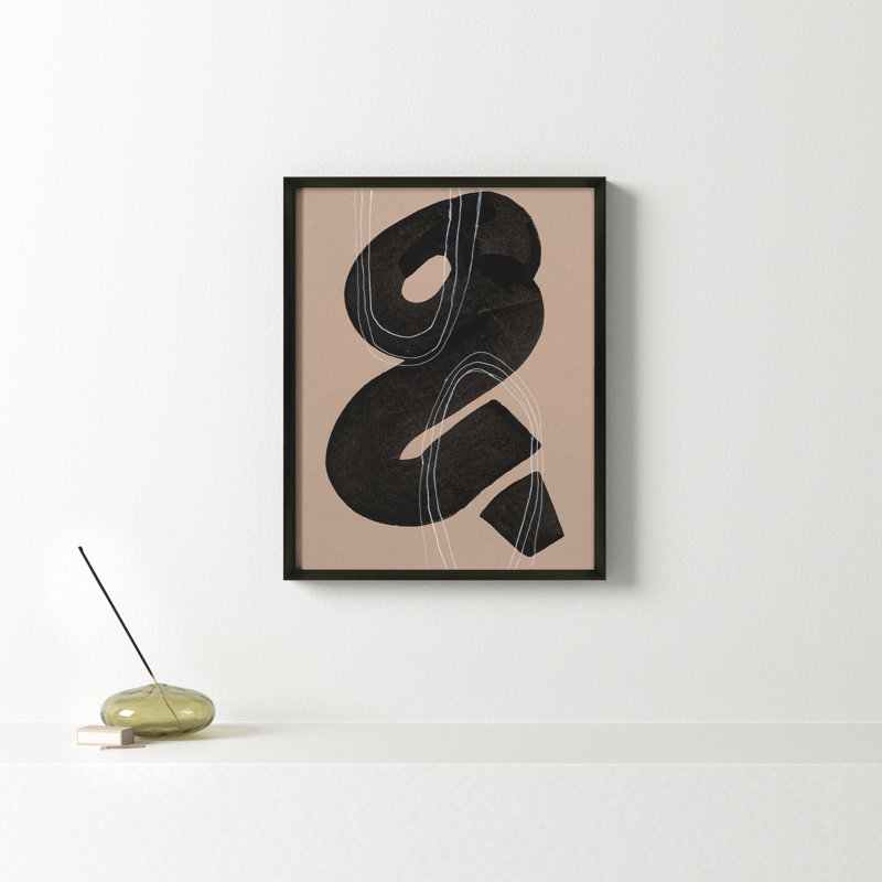 Free Form 5 by Andrea Stokes, 20" H x 16" W x 1.25" D, Black Framed
