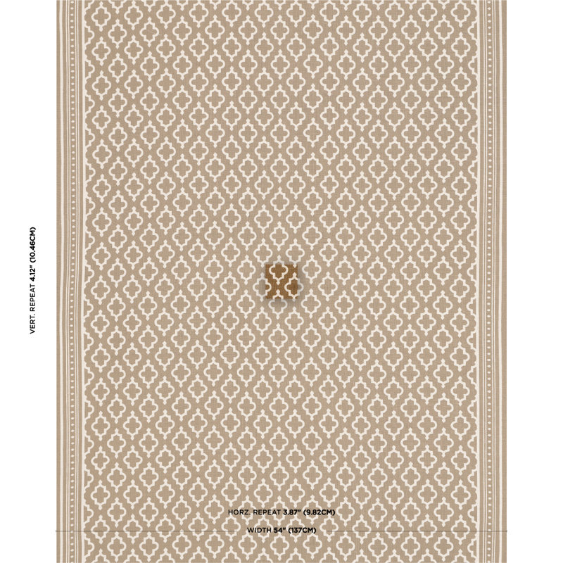Schumacher X Veere Grenney Jake Fabric, Cinnamon