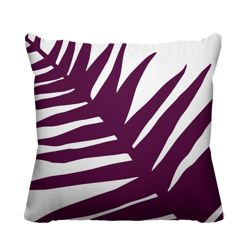 Fielding Outdoor Reversible Throw Pillow, 19W" x 19H", Purple