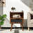 Boho Side Table With Drawer Open Shelf, Cane Accent Bedside End Table With Solid Wood Legs For Bedroom, Dorm And Small Spaces-803351611