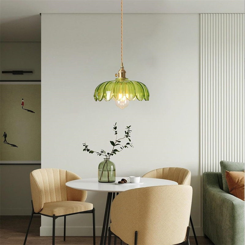 1 - Light Chandelier, Green, Green