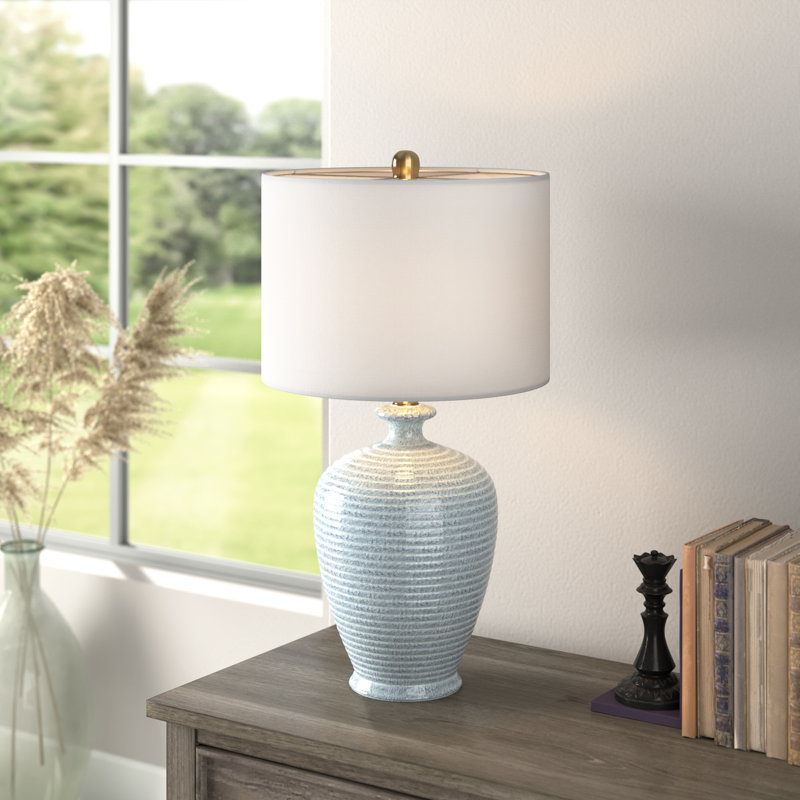 Lampe de table bleue 26 po Broyles
