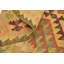 Tapis de surface en laine orange 2 pi 8 po x 4 pi 3 po one-of-kind à la main noué la new age Elland