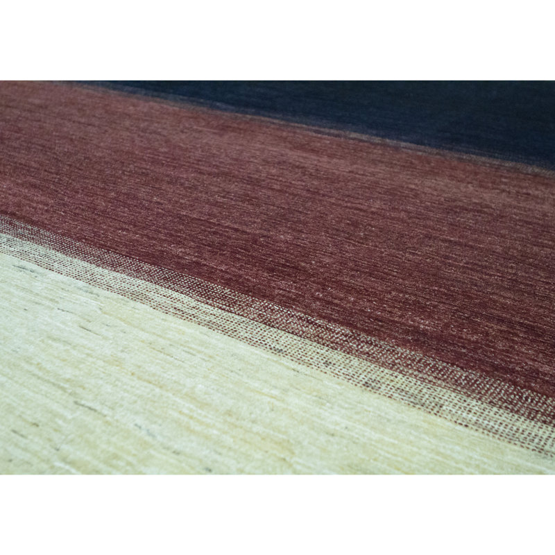 Pakistan Gabeh Wool Striped Area Rug