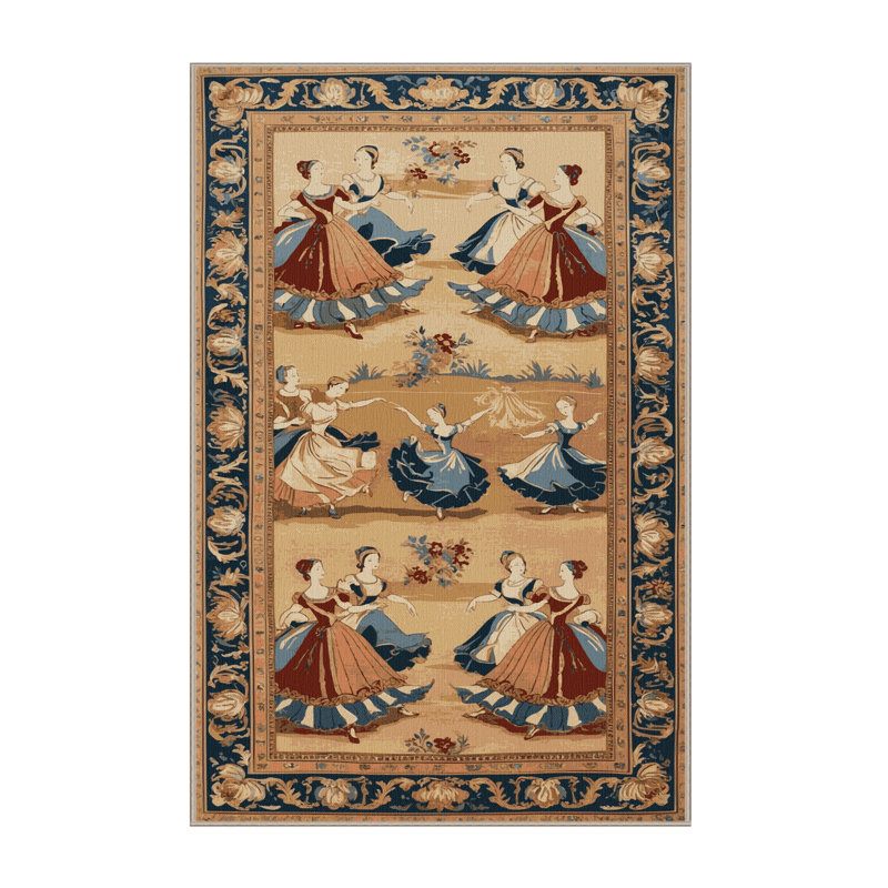 Tapis brun français lavable à la machine, Tapis de couloir 2 pi x 5 pi
