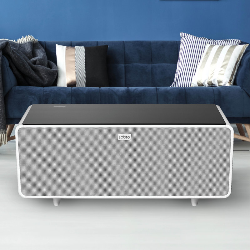 Sobro Smart Coffee Table, White/Black