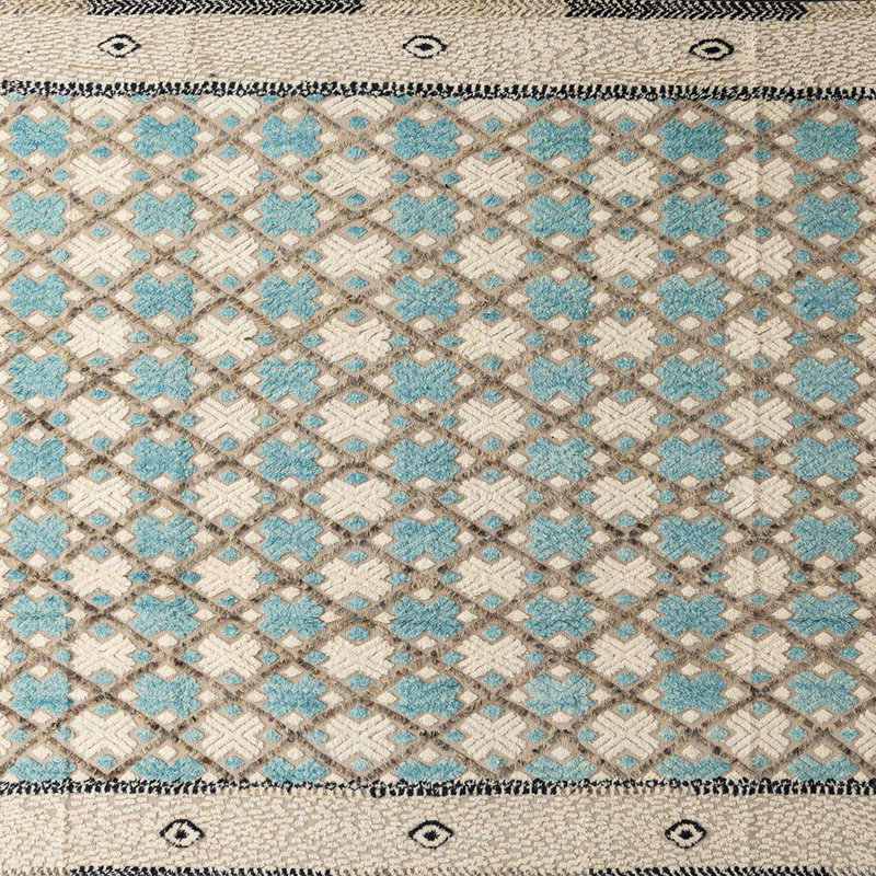 Abstract Indoor Rug, Square 4'