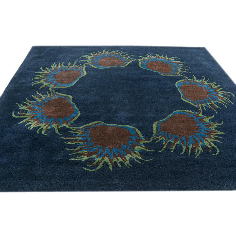 Tapis bleu marine Noell