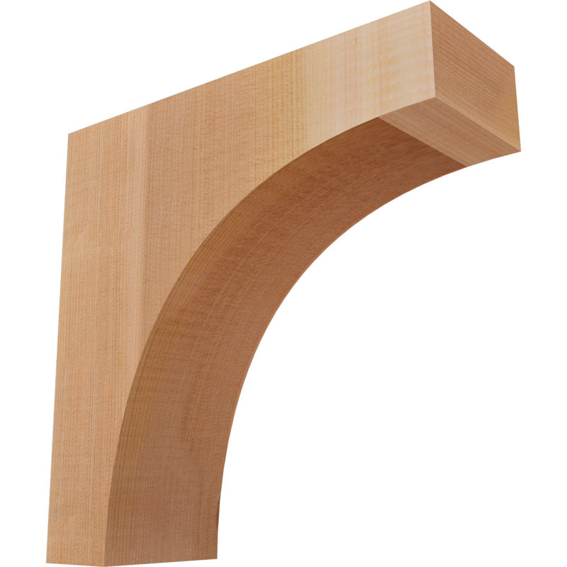 Huntington Corbel, H 10 po x l 3,5 po x P 10 po, Lisse, Cèdre rouge