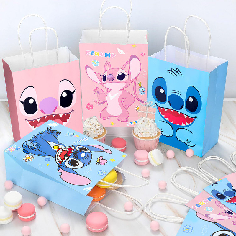 Ensemble de 16 sacs à cadeaux pour enfants, Stitch Favour