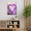 «Gentle Purple Heart», impression sur toile - Urban Studio-2043234143