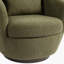 Fauteuil demi-tonneau pivotant de 30,3 po Dollinda-1023194927