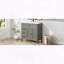 Meuble-lavabo rétro 36 po avec lavabo en céramique et tiroirs à fermeture en douceur-1134636016