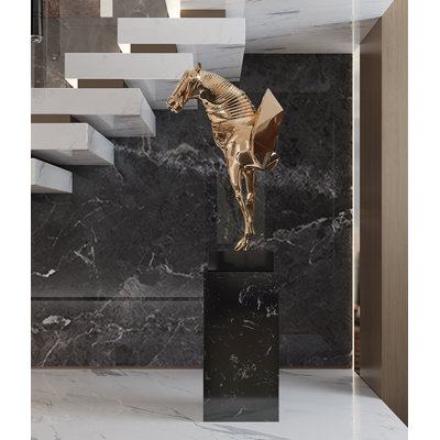 Objets décoratifs luxueux et haut de gamme en forme de tête de cheval
