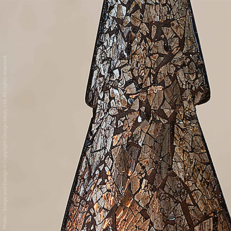 17.01'' H Iron Tabletop Pillar