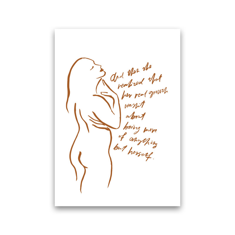And Then She Realized Sketch by Planeta444 - Print, No Framed, 30cm H x 21cm W x 1cm D