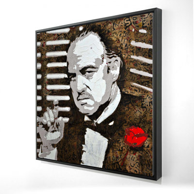 «Black and White The Godfather» sur toile