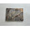 Élégante impression sur toile abstraite grise et dorée - art mural moderne, toile tendue 1P