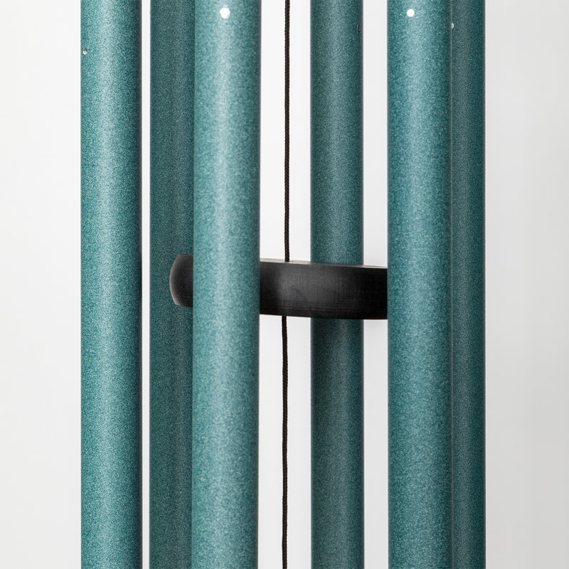 Patina Green 30" Aluminum Wind Chime for Outdoor Decor