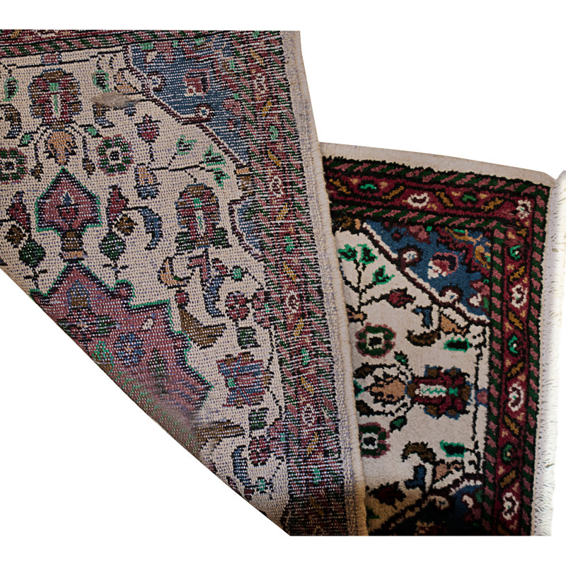 High-Quality Hand-Knotted Ivory Area Rug