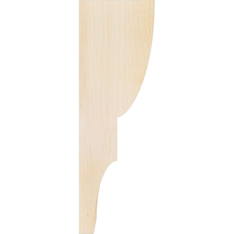 Corbeau Ridgewood, H 24 po x l 4 po x P 8 po, Sapin de Douglas, Sciage brut