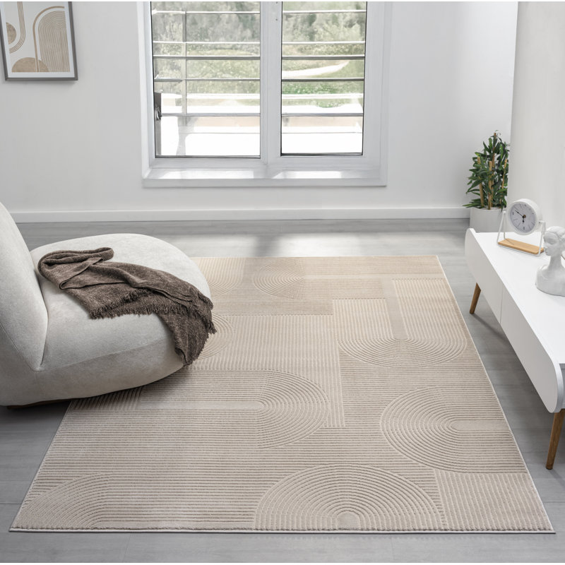Nuevo Collection Modern Abstract Geometric Area Rug, Rectangle 1'9" x 3'2"