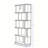 Tall 5-Tier Wood Bookshelf – 31.5" Wide Modern Storage Rack, Open Display Case for Home Organization, Media Storage & Office Decor (MDF Construction)-1341111348