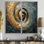 Bronze tourbillon de sagesse tourbillonnante - grandes spirales abstraites, art mural