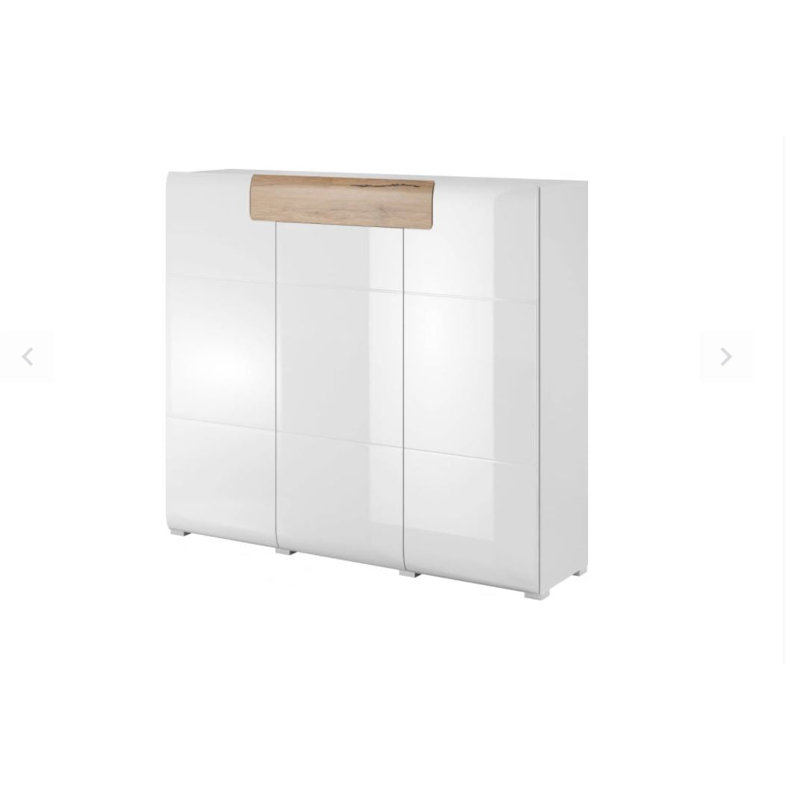 Toledo 147cm Sideboard, White/Oak