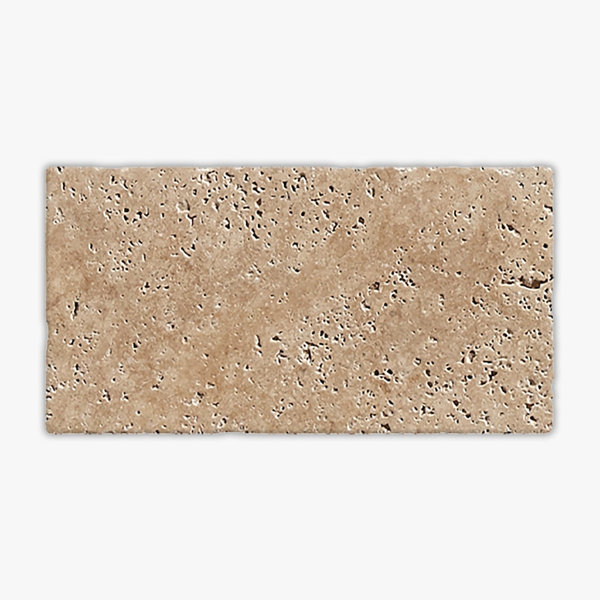 Walnut Tumbled 6x12 Travertine Paver