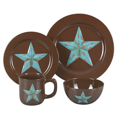 Alexis Piece Porcelain China Dinnerware Set - Service for 4