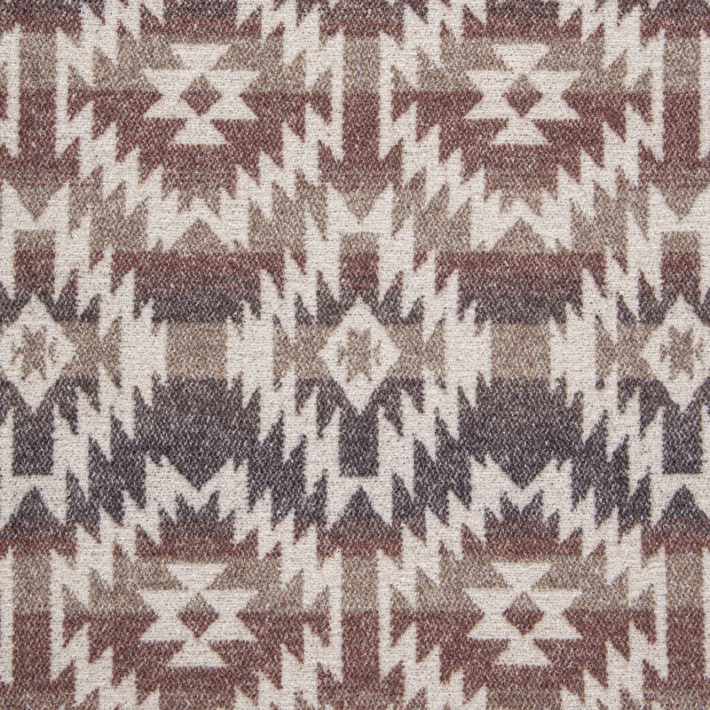 Taie décorative de style aztèque Gila, l 20 po x L 30 po, Brun Mesa